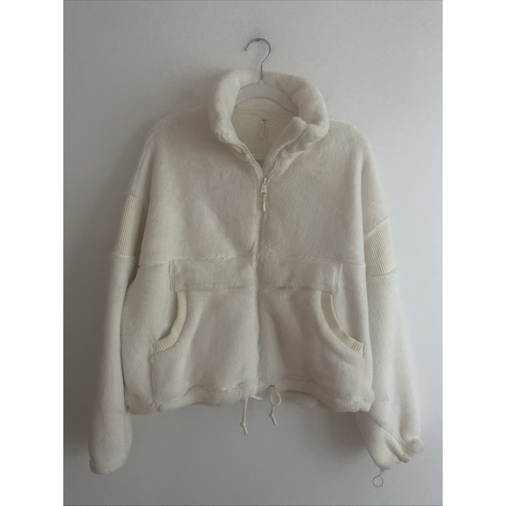 Free People Movement Seeing Stars‎ Sherpa Jacket Ivory Small EUC